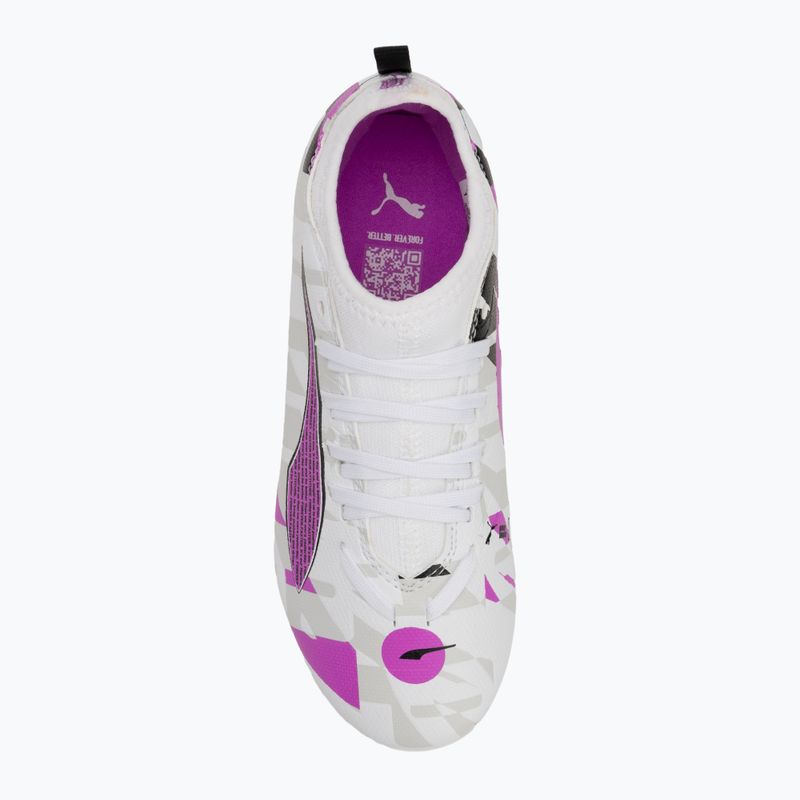 Vaikiški futbolo batai PUMA Ultra 5 Match Forever FG/AG Jr puma white/pure magenta/feather gray/puma black 5