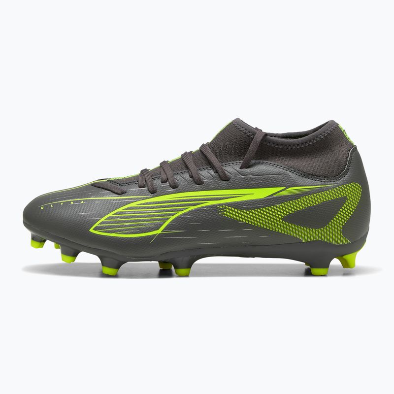 Vyriški futbolo bateliai PUMA Ultra 5 Play+ FG/AG matte aged silver/yellow alert/puma aged silver