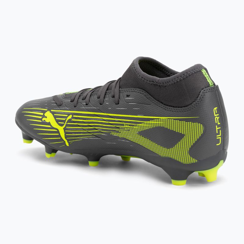 Vyriški futbolo bateliai PUMA Ultra 5 Play+ FG/AG matte aged silver/yellow alert/puma aged silver 3