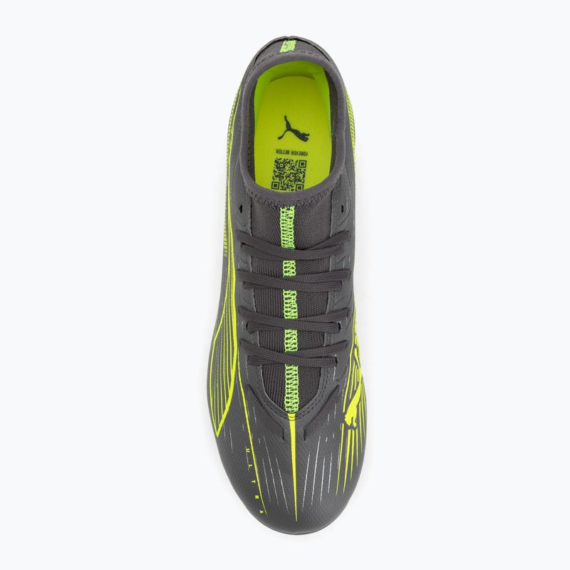 Vyriški futbolo bateliai PUMA Ultra 5 Play+ FG/AG matte aged silver/yellow alert/puma aged silver 5