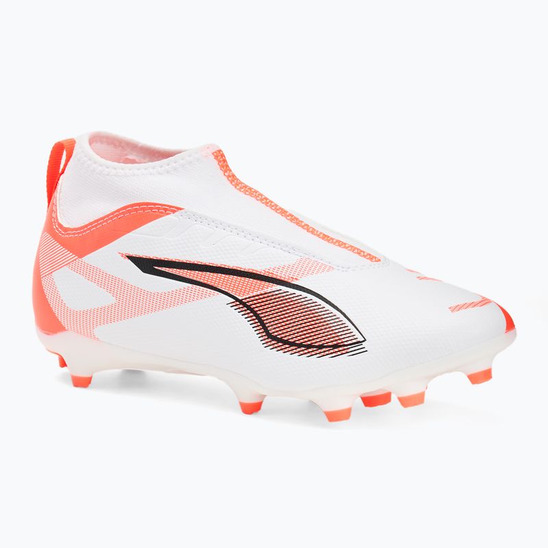 Vaikiški futbolo bateliai PUMA Ultra 5 Match+ LL FG/AG Jr puma white/puma black/glowing red