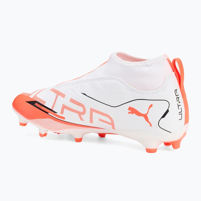 Vaikiški futbolo bateliai PUMA Ultra 5 Match+ LL FG/AG Jr puma white/puma black/glowing red 3