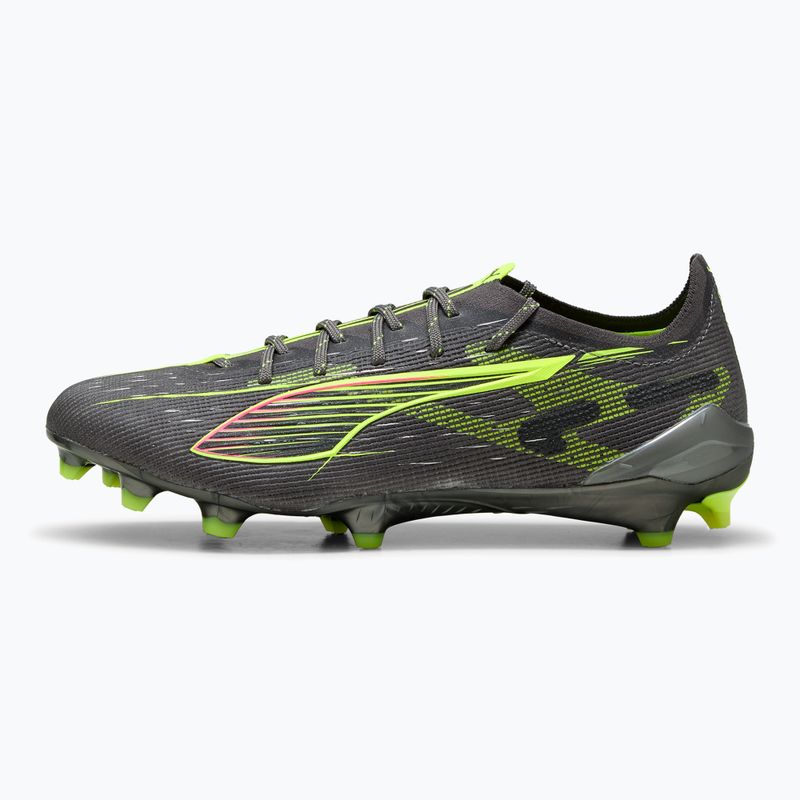 Vyriški futbolo batai PUMA Ultra 5 Ultimate FG matte aged silver/yellow alert/sun struck 2