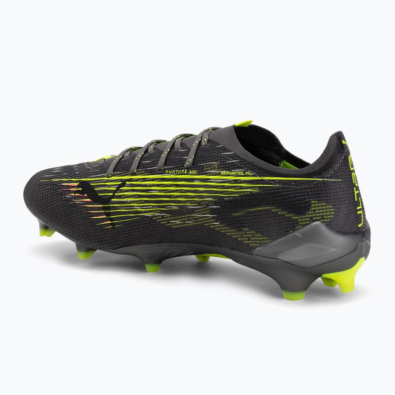 Vyriški futbolo batai PUMA Ultra 5 Ultimate FG matte aged silver/yellow alert/sun struck 2
