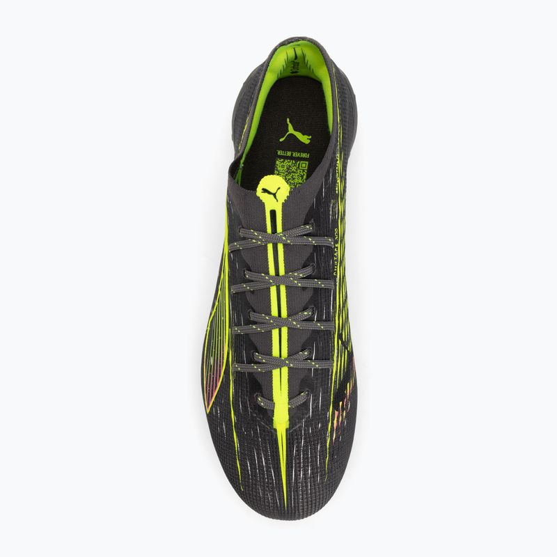 Vyriški futbolo batai PUMA Ultra 5 Ultimate FG matte aged silver/yellow alert/sun struck 5