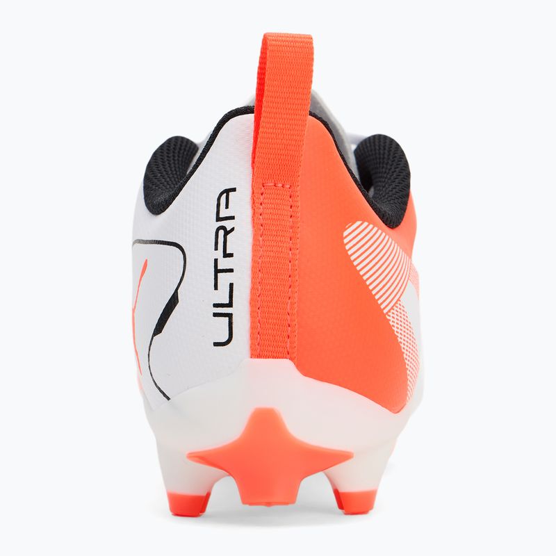 Vaikiški futbolo batai PUMA Ultra 5 Play FG/AG Jr puma white/puma black/glowing red 6