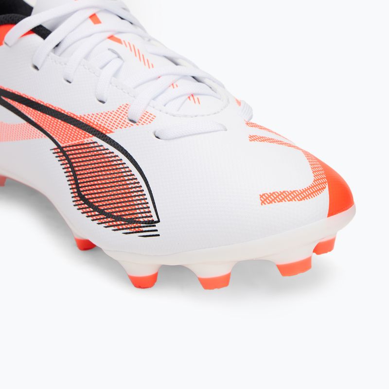 Vaikiški futbolo batai PUMA Ultra 5 Play FG/AG Jr puma white/puma black/glowing red 7