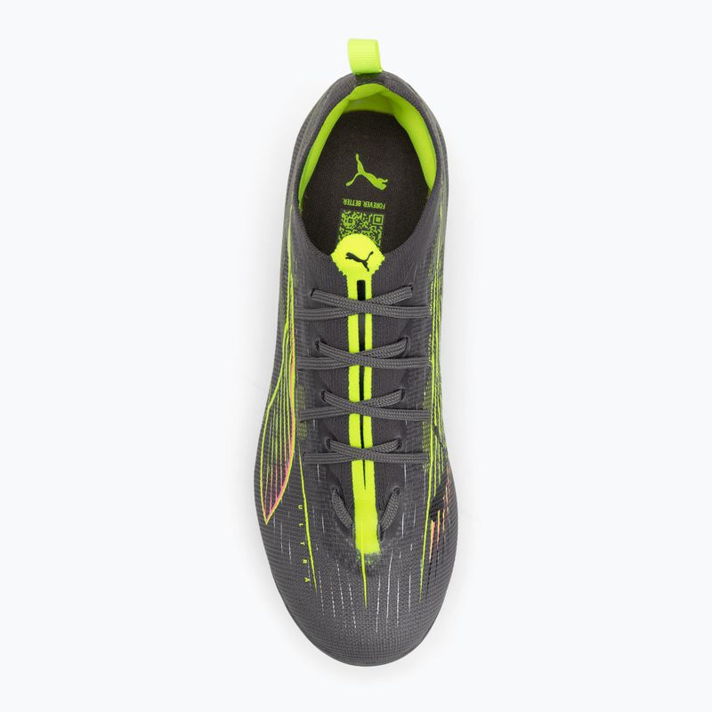 Vaikiški futbolo batai PUMA Ultra 5 Pro FG/AG Jr matte aged silver/yellow alert/sun struck 5