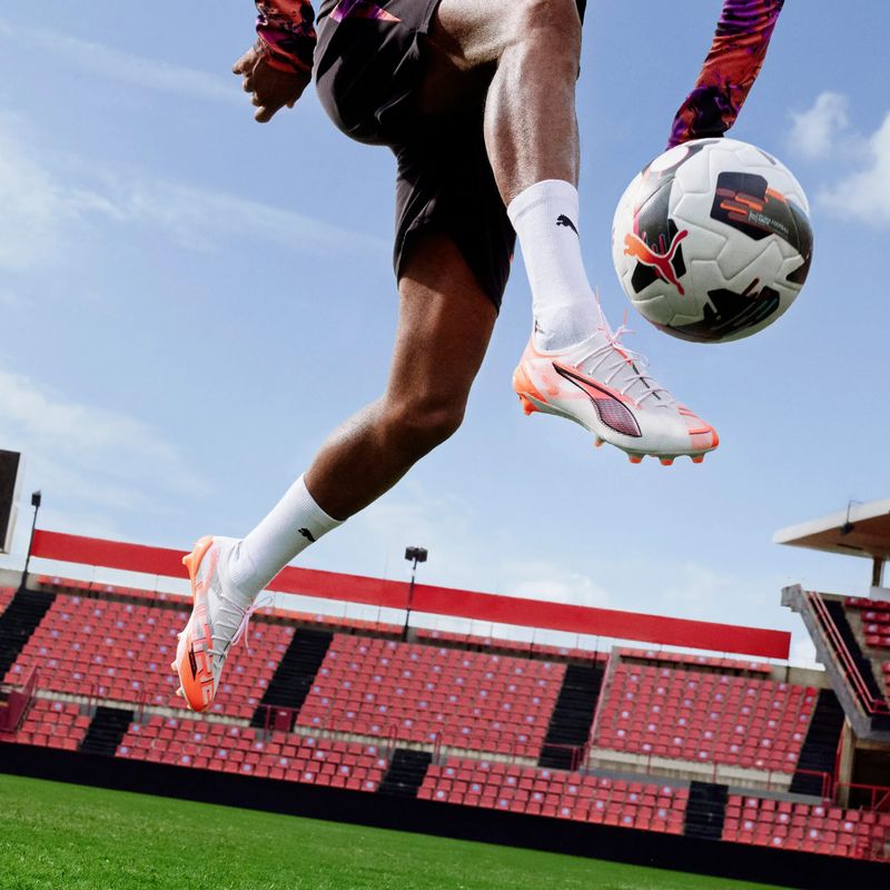 Vyriški futbolo batai PUMA Ultra 5 Ultimate FG puma white/puma black/glowing red 9