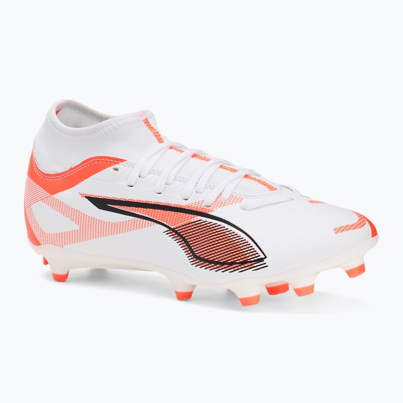 Vyriški futbolo bateliai PUMA Ultra 5 Play+ FG/AG puma white/puma black/glowing red