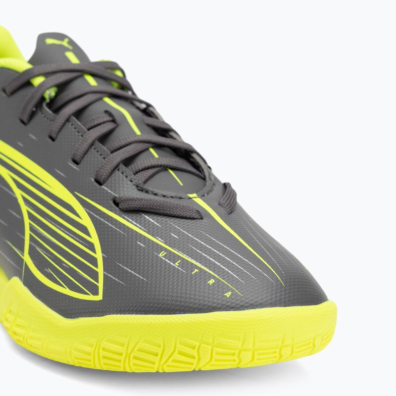 Vaikiški futbolo batai PUMA Ultra 5 Play IT Jr matte aged silver/yellow alert/puma aged silver 7