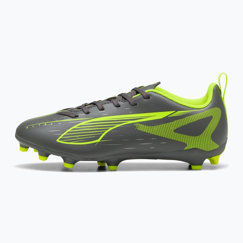 Vaikiški futbolo batai PUMA Ultra 5 Play FG/AG Jr matte aged silver/yellow alert/puma aged silver