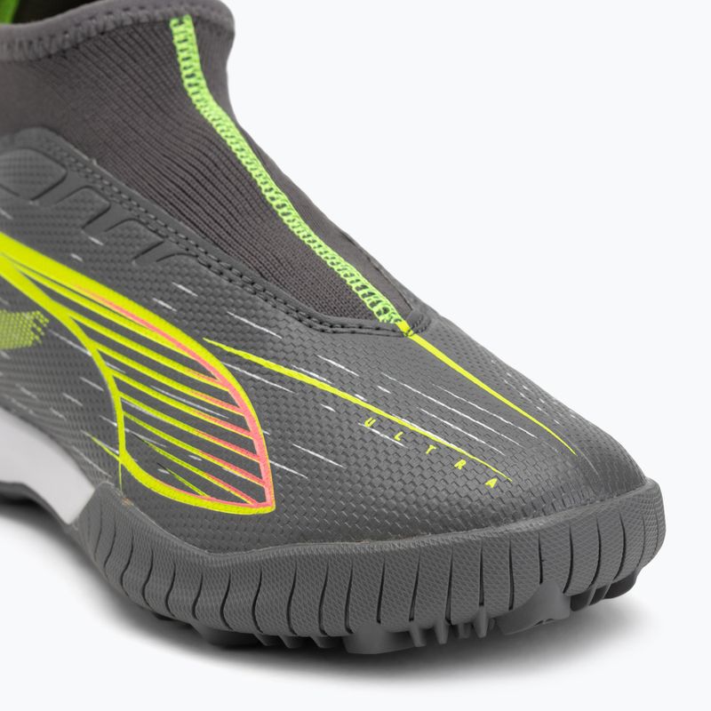 Vaikiški futbolo batai PUMA Ultra 5 Match+ LL TT + Mid Jr matte aged silver/yellow alert/puma aged silver 7