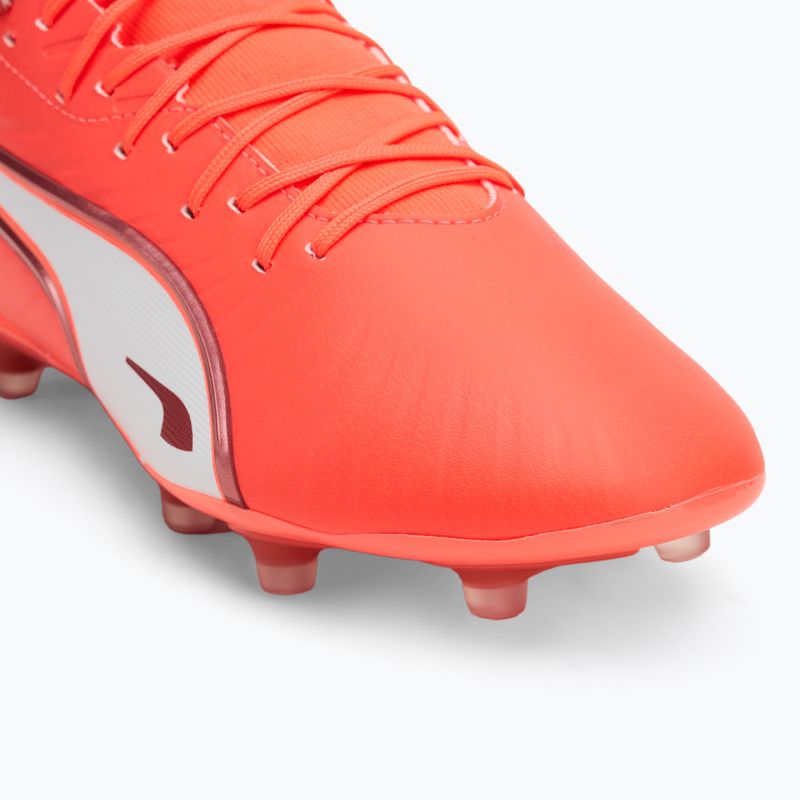 Vyriški futbolo bateliai PUMA King Match FG/AG glowing red/puma white/red fire 7