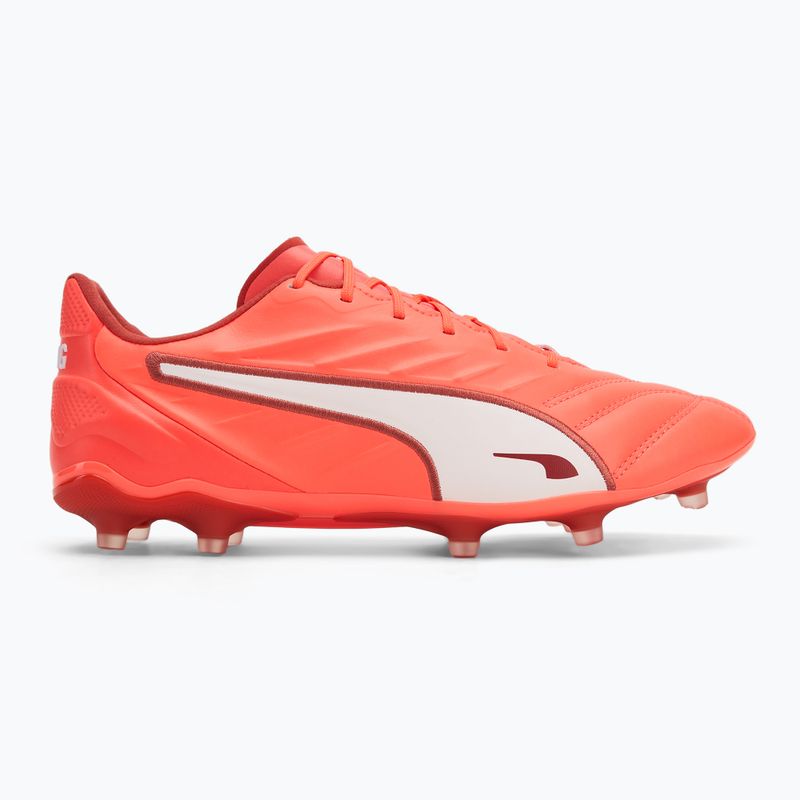 Vyriški futbolo bateliai PUMA King Pro FG/AG glowing red/puma white/red fire 2