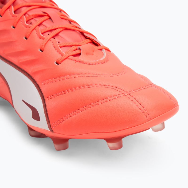 Vyriški futbolo bateliai PUMA King Pro FG/AG glowing red/puma white/red fire 7
