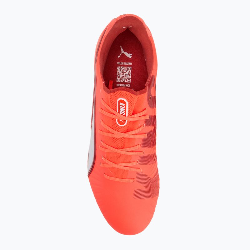 Vyriški futbolo bateliai PUMA King Ultimate FG/AG glowing red/puma white/red fire 5