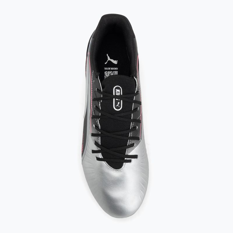 Vyriški futbolo bateliai PUMA King Match FG/AG puma silver/puma black/sun struck/puma white 5