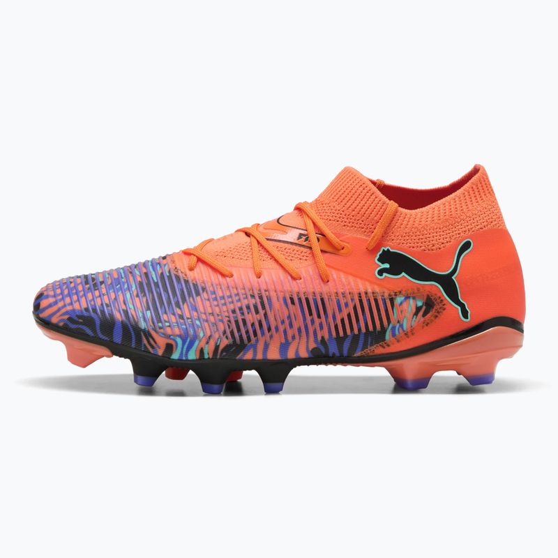 Vyriški futbolo batai PUMA Future 8 Match Creativity FG/AG orange poppy/black/dark amethyst/electric peppermint 8