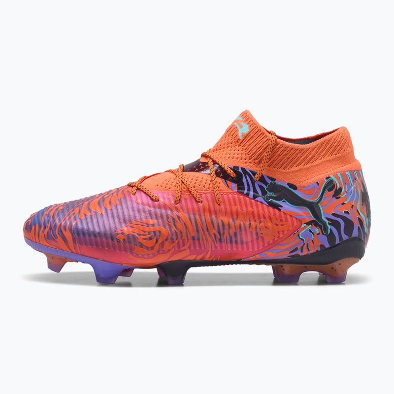 Vyriški futbolo batai PUMA Future 8 Ultimate Creativity FG orange poppy/dark amethyst/electric peppermint/black 8