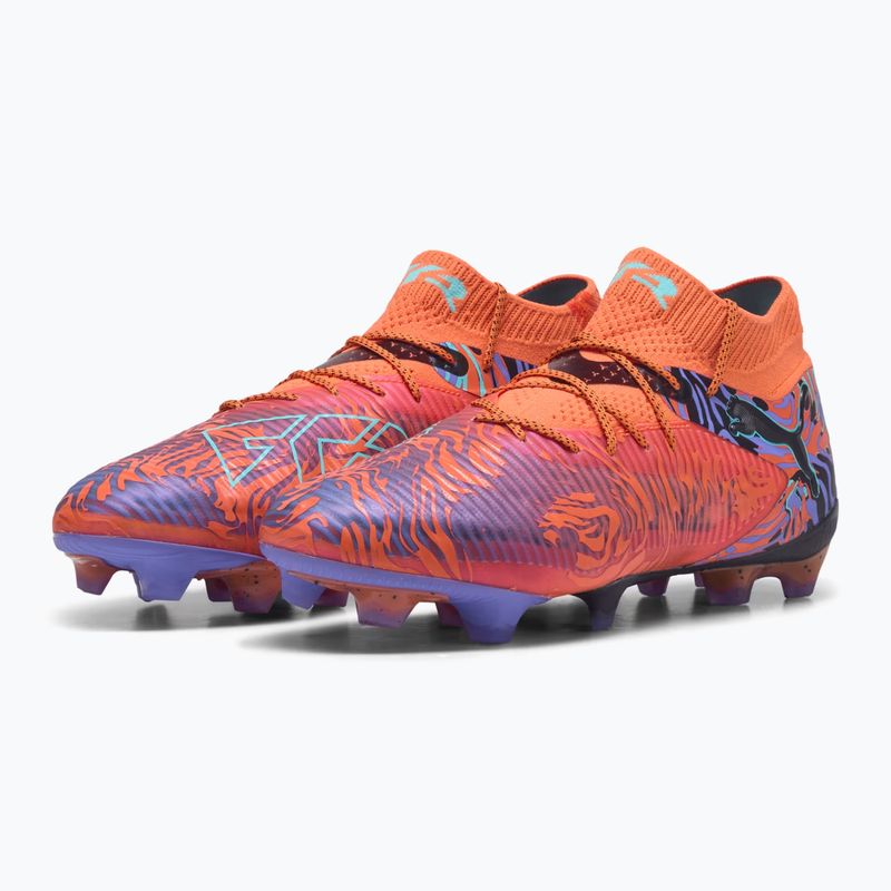 Vyriški futbolo batai PUMA Future 8 Ultimate Creativity FG orange poppy/dark amethyst/electric peppermint/black 9
