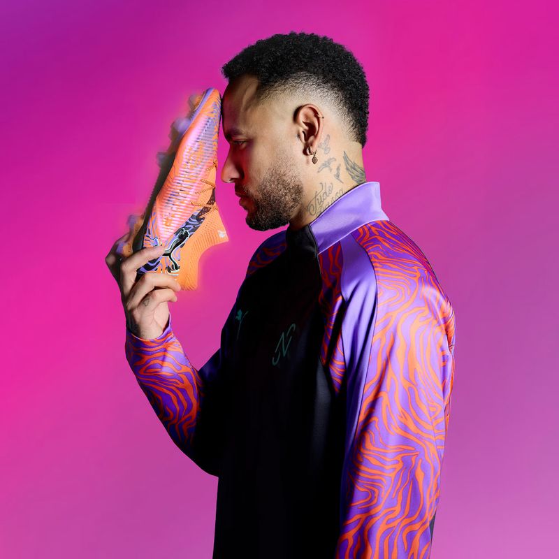 Vyriški futbolo batai PUMA Future 8 Ultimate Creativity FG orange poppy/dark amethyst/electric peppermint/black 11