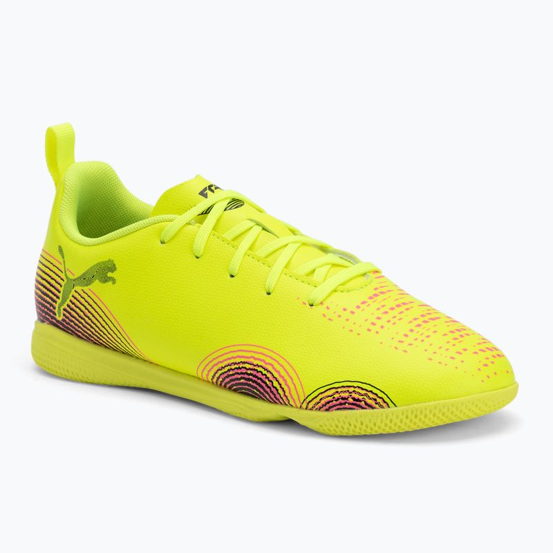 Vaikiški futbolo batai PUMA Future 8 Play It yellow alert/ puma black/ sun struck