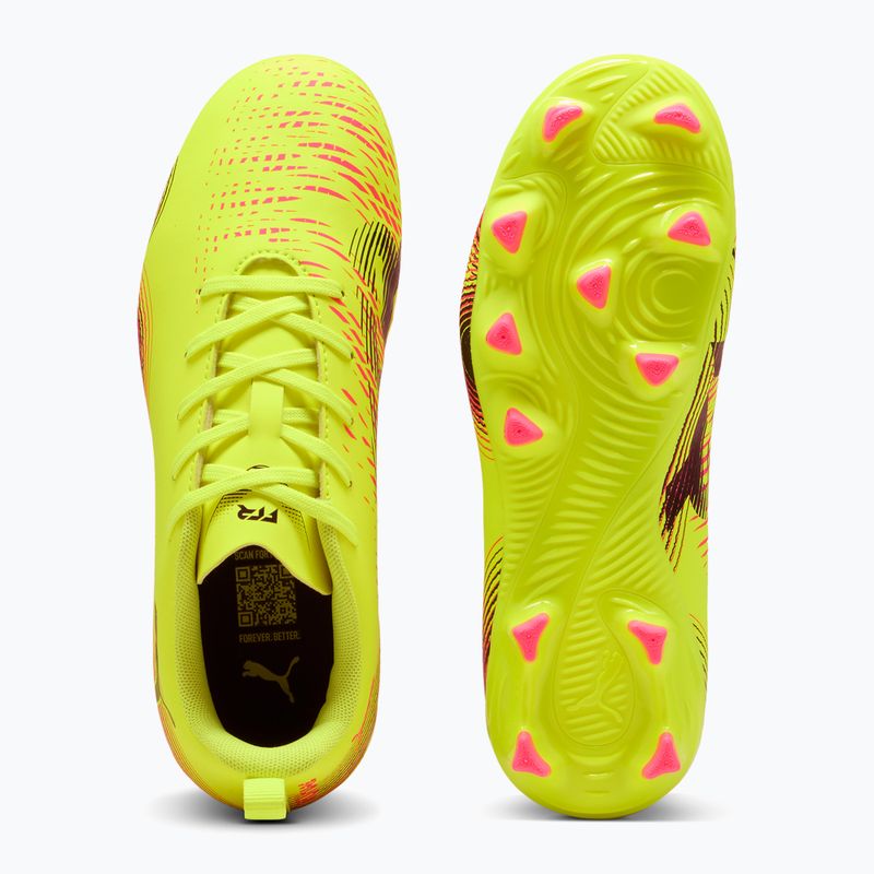 Vaikiški futbolo batai PUMA Future 8 Play FG/AG Jr yellow alert/puma black/sun struck 3