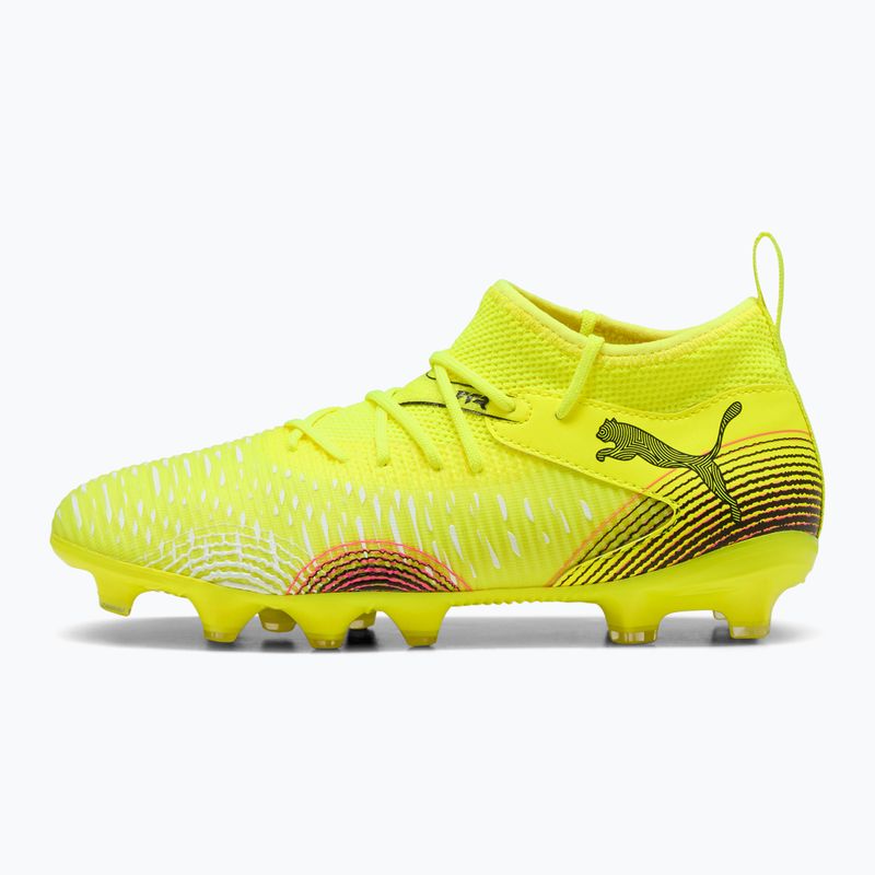 Vaikiški futbolo batai PUMA Future 8 Match FG/AG Jr yellow alert/puma black/sun struck 2
