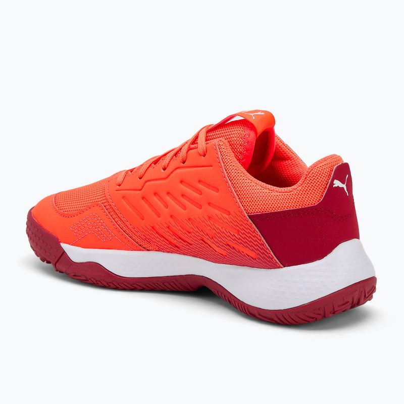 Vaikiški rankinio bateliai PUMA Accelerate Jr glowing red/white/dark crimson/black 3
