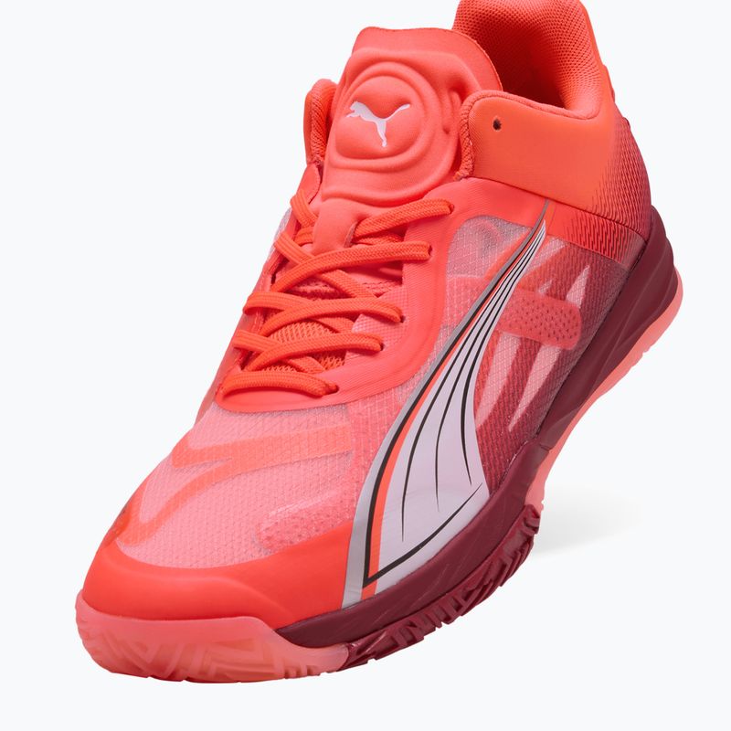 PUMA Accelerate Nitro SQD vyriški bateliai glowing red / puma white / dark crimson 4