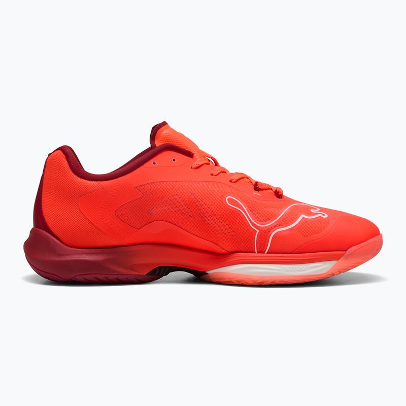 PUMA Vantage Nitro rankinio bateliai žėrinčios raudonos / puma baltos / tamsiai raudonos / puma juodos spalvos 9