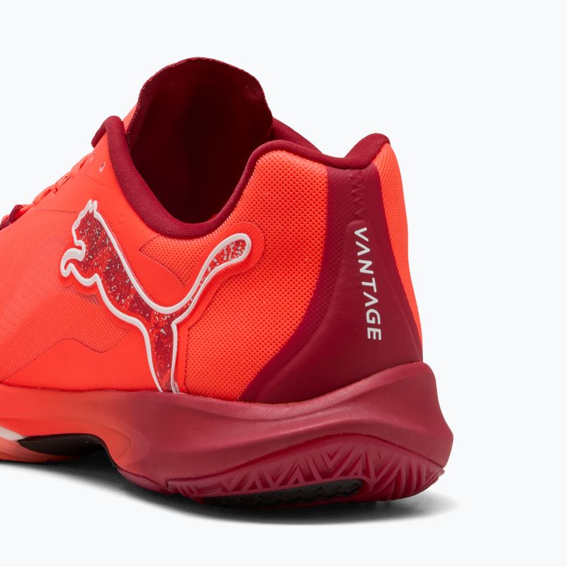 PUMA Vantage Nitro rankinio bateliai žėrinčios raudonos / puma baltos / tamsiai raudonos / puma juodos spalvos 11
