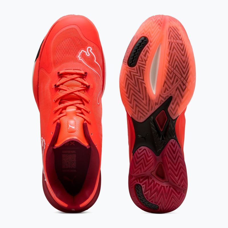 PUMA Vantage Nitro rankinio bateliai žėrinčios raudonos / puma baltos / tamsiai raudonos / puma juodos spalvos 12