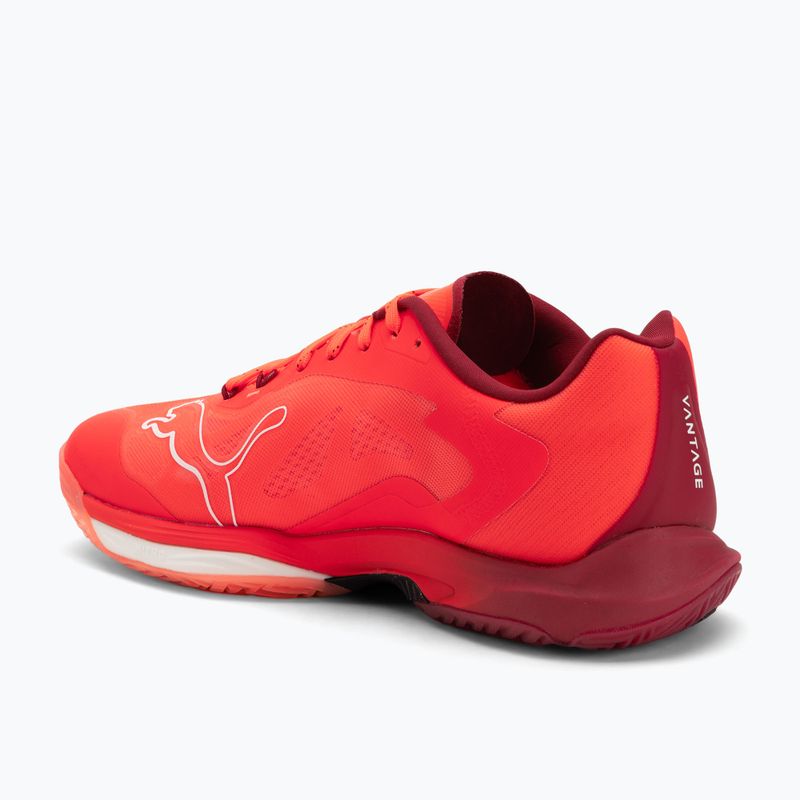 PUMA Vantage Nitro rankinio bateliai žėrinčios raudonos / puma baltos / tamsiai raudonos / puma juodos spalvos 3