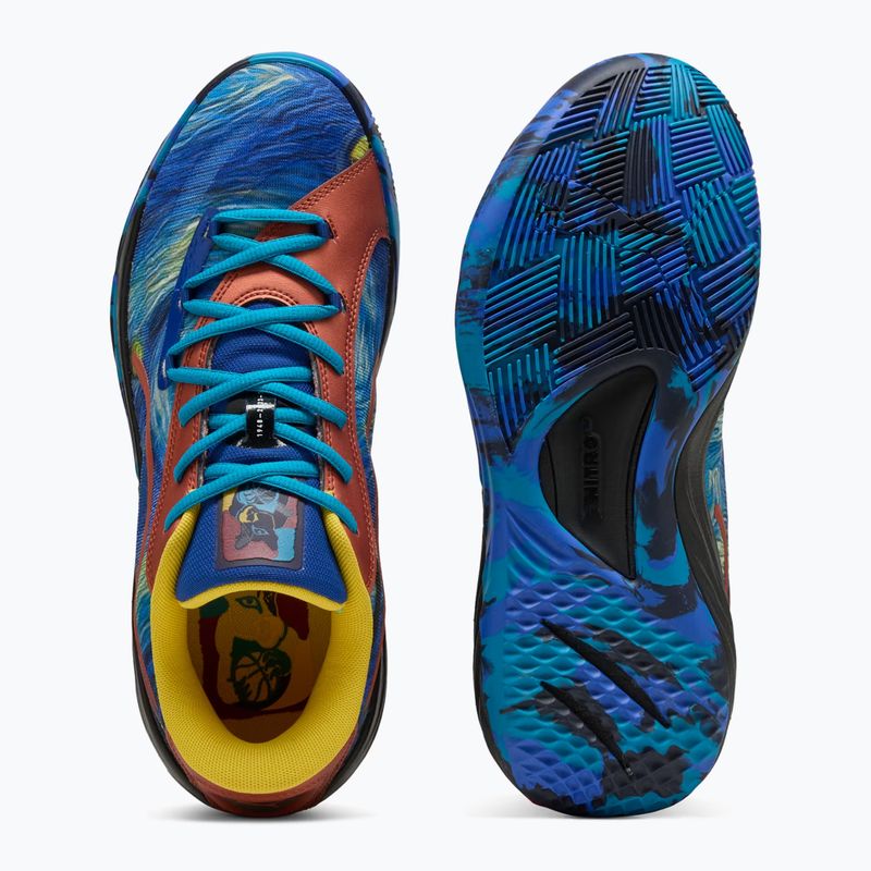 Vyriški krepšinio batai PUMA All-Pro Nitro Dylan Exhibit vivid blue/tropical blue 10