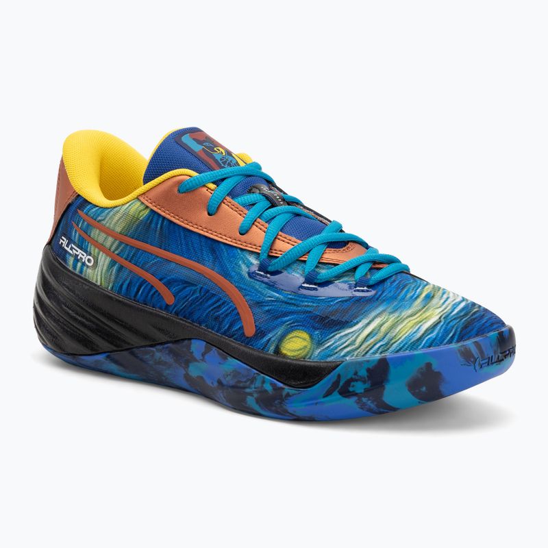 Vyriški krepšinio batai PUMA All-Pro Nitro Dylan Exhibit vivid blue/tropical blue