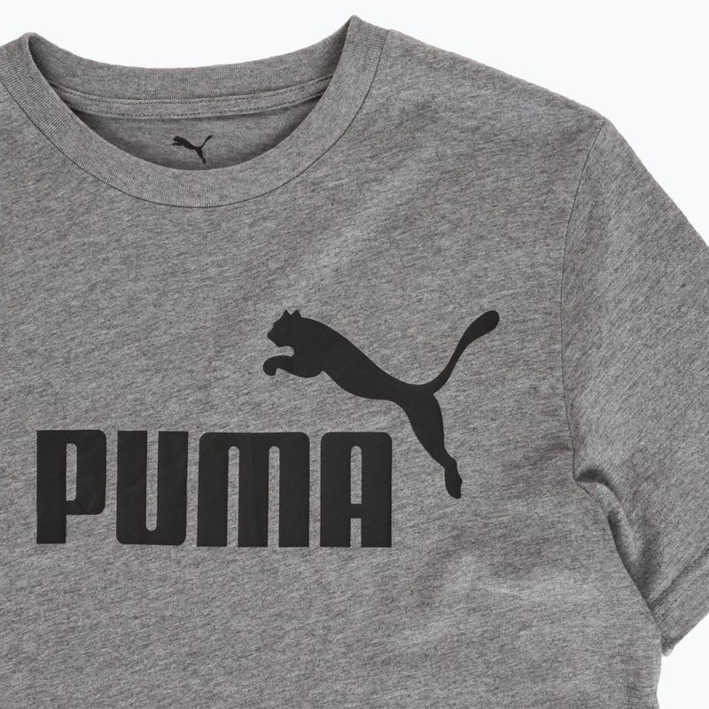 Vyriški marškinėliai PUMA ESS No. 1 Logo Tee medium gray heather 3