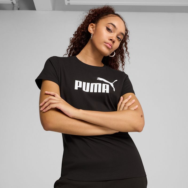 Moteriški marškinėliai PUMA ESS No. 1 Logo Tee puma black 3