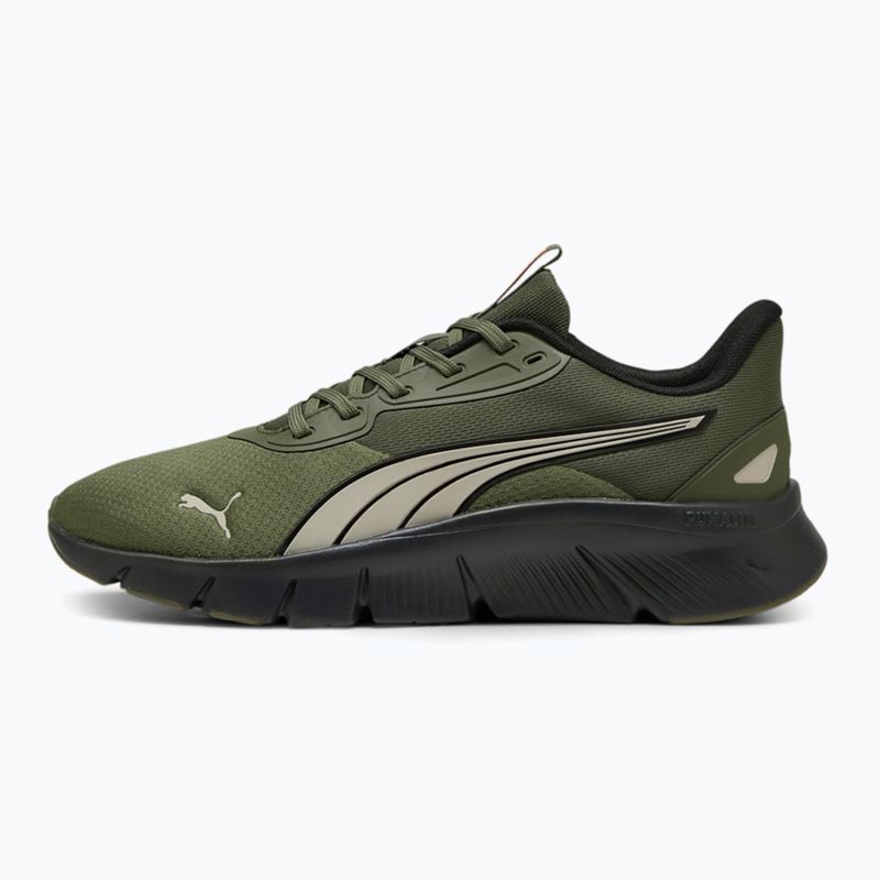 PUMA Flexfocus Lite Modern Woven bėgimo bateliai Loden green/desert dust