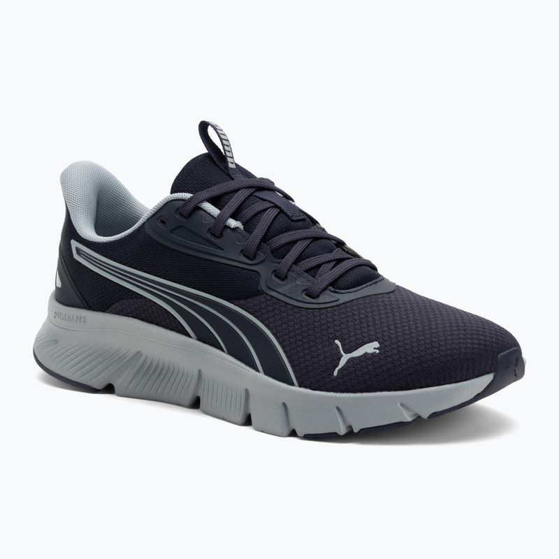 PUMA Flexfocus Lite Modern Woven tamsiai mėlynos/šaltos vidutinės pilkos spalvos bėgimo bateliai