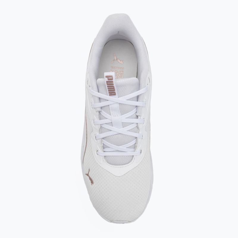 PUMA Flexfocus Lite Modern Woven bėgimo bateliai puma white/rose gold 5