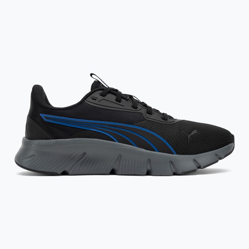 PUMA Flexfocus Lite Modern Woven bėgimo bateliai puma black/vivid blue 2