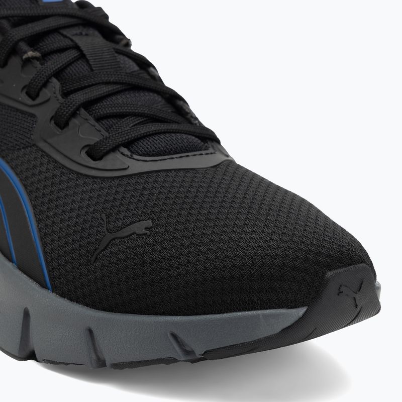 PUMA Flexfocus Lite Modern Woven bėgimo bateliai puma black/vivid blue 7