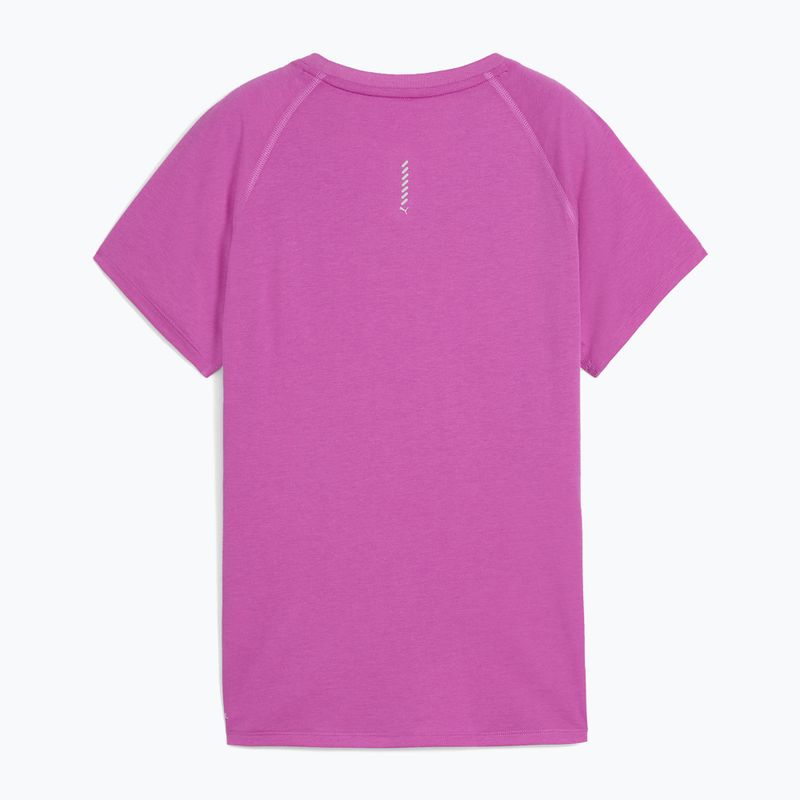 Moteriški bėgimo marškinėliai PUMA Run Velocity Tee Tri-Blend wild berry 2