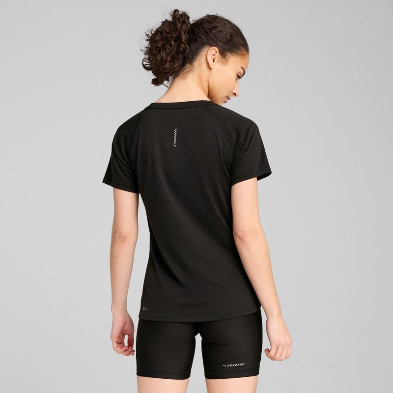 Moteriški bėgimo marškinėliai PUMA Run Velocity Tee Tri-Blend puma black 4