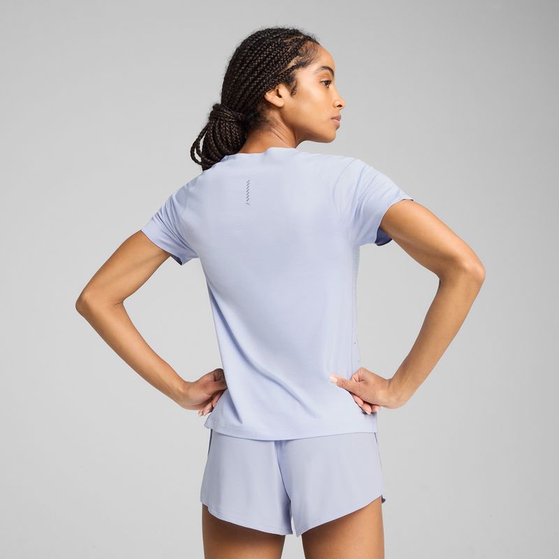 Moteriški bėgimo marškinėliai PUMA Run Cloudspun Tee cool neather/heather 4