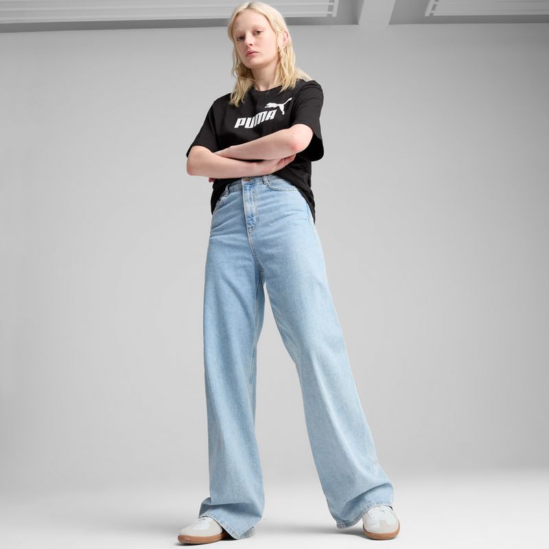 Moteriški marškinėliai PUMA ESS No. 1 Logo Relaxed Tee puma black 5