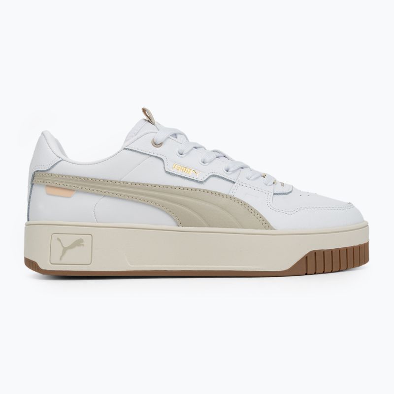 Moteriški batai PUMA Carina Street Lux puma white/desert dust/puma gold 2
