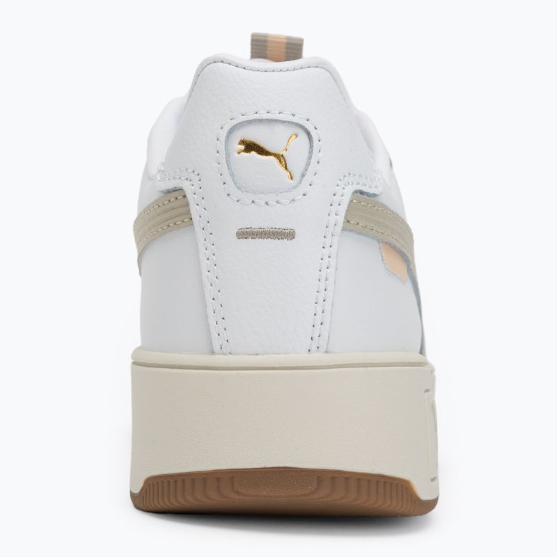 Moteriški batai PUMA Carina Street Lux puma white/desert dust/puma gold 6